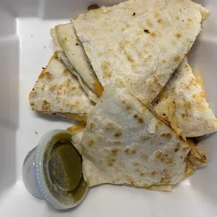 Shredded Pollo Quesadilla