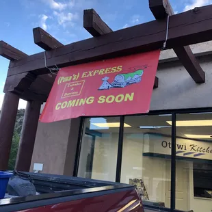 the front of the restaurant