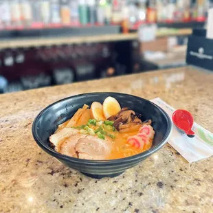 a bowl of ramen