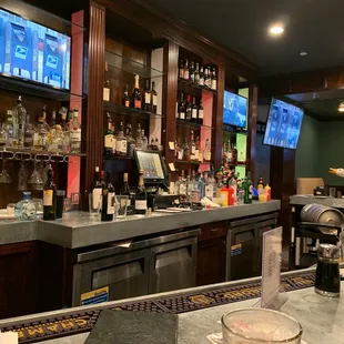 Dirty behind the bar area-