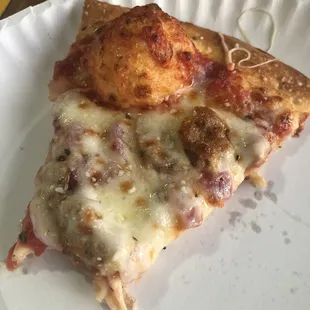 Sausage, onion, and mushroom - good stuff.