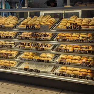 bagels, food