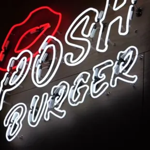 Posh Burger sign