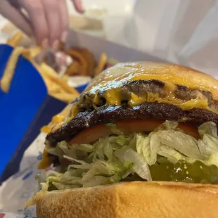 Double cheeseburger