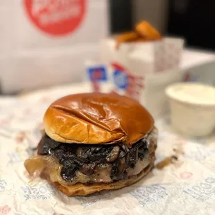 Truffle Mushroom Burger