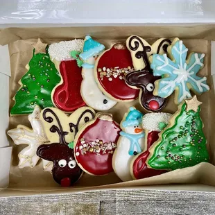 Iced Christmas Sugar Cookies! Only available in December.