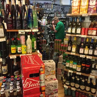 It's a cavern of bottles.