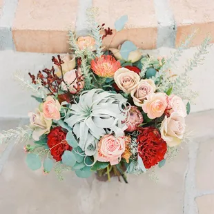 Desert inspired bridal bouquet