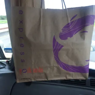 Love the bag, beats the regular 'ol plastic bags most restaurants tend to use