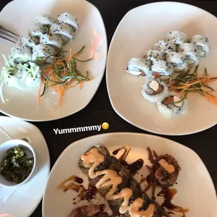 food, sushi and sashimi