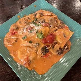 Smoked Chicken Ravioli