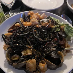 Black Linguine Pescatore