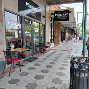 Entrance to restaurant