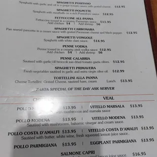 Pasta - lunch items.