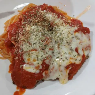 Pollo Parmigiana $13.95, was excellent!