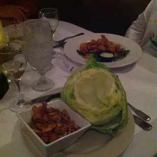 Thai lettuce wraps and shrimp poppers. Legit.