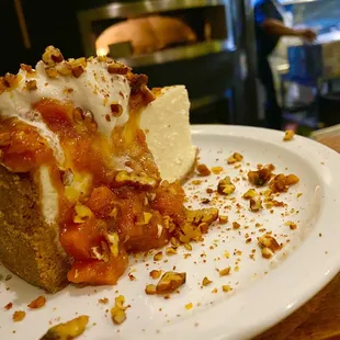 Piece de resistance: sweet yam and candied pecan compote