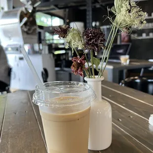 Summer fig and pear iced latte