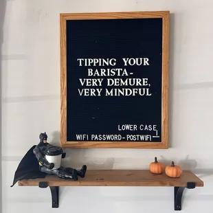 I loved this sign at The Post Coffee Company, IYKYK.