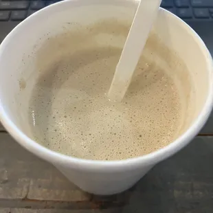 Cinnamon and apricot oatmeal with milk