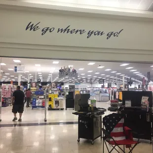 Front of the entrance