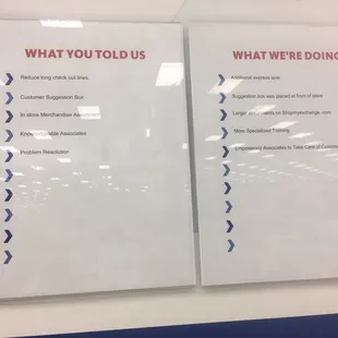 "Improvements" they've made