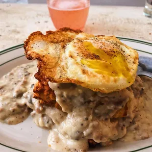 biscuits &amp; gravy. watermelon mimosa