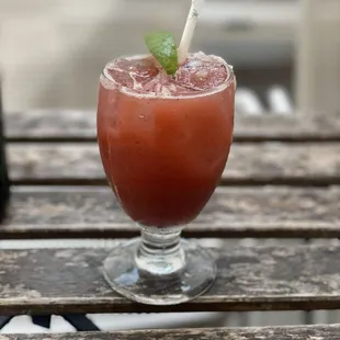 Strawberry mint marg