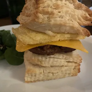 Vegan Sausage Biscuit