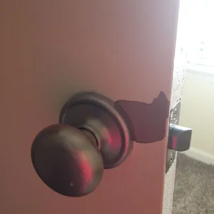 Chipped/missing paint found throughout the apartment