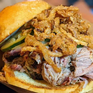 Pulled Pork Sandwich, Texas Style