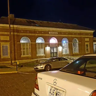 My car.  Someone else's car. The Post Office...  A post office someone friggin BOUGHT...and made a bar...  Way to man up...