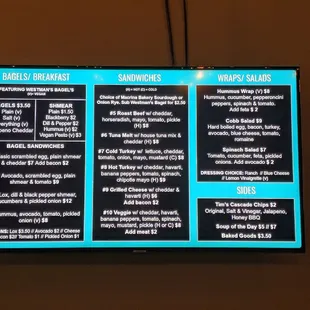 Food menu