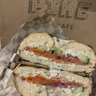 Lox Bagel Sandwich