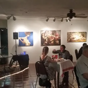 Valentine's Day dinner at art gallery