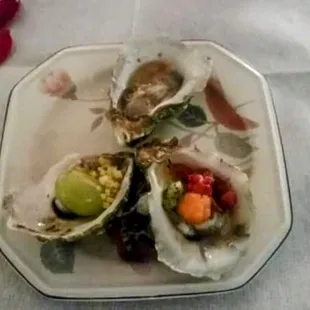 Oysters three ways