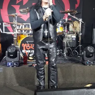 a man on stage
