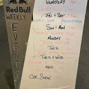the menu
