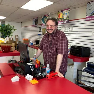 Here's the fabulous owner. Extra friendly and great service.