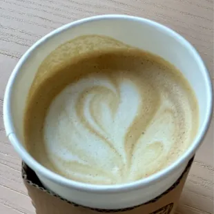 Latte art--even in a to-go cup!