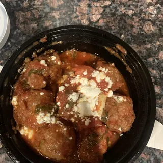 MEATBALLS & GOAT CHEESE