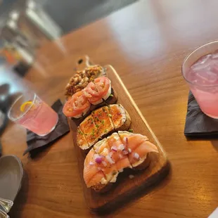 Prickly  margaritas and the Bruschetta Board