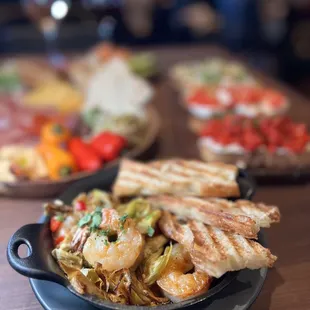 a plate of food on a table