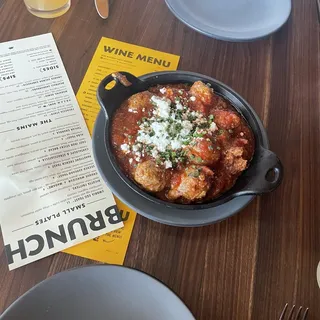 Meatballs & Goat Cheese