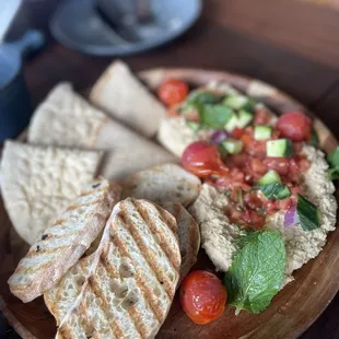 Delicious Hummus Plate... keep it on the menu