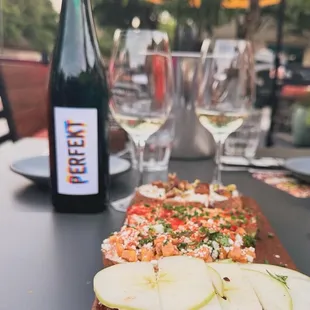 $25 Monday &amp; Tuesday special of wine bottle &amp; a board of your choice