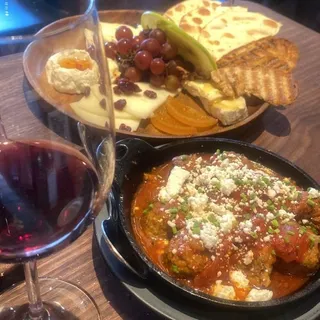Meatballs & Goat Cheese