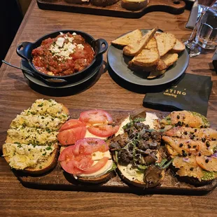 Meatballs and charcuterie boards