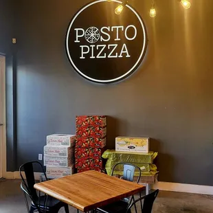 the entrance to the restaurant