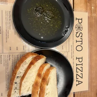 Bread, oil &amp; spices